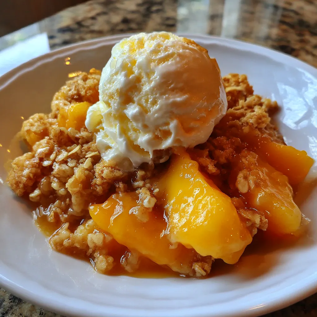 The Secret to Perfect Peach Crisp: Ripe Fruit & Flavor Boosters